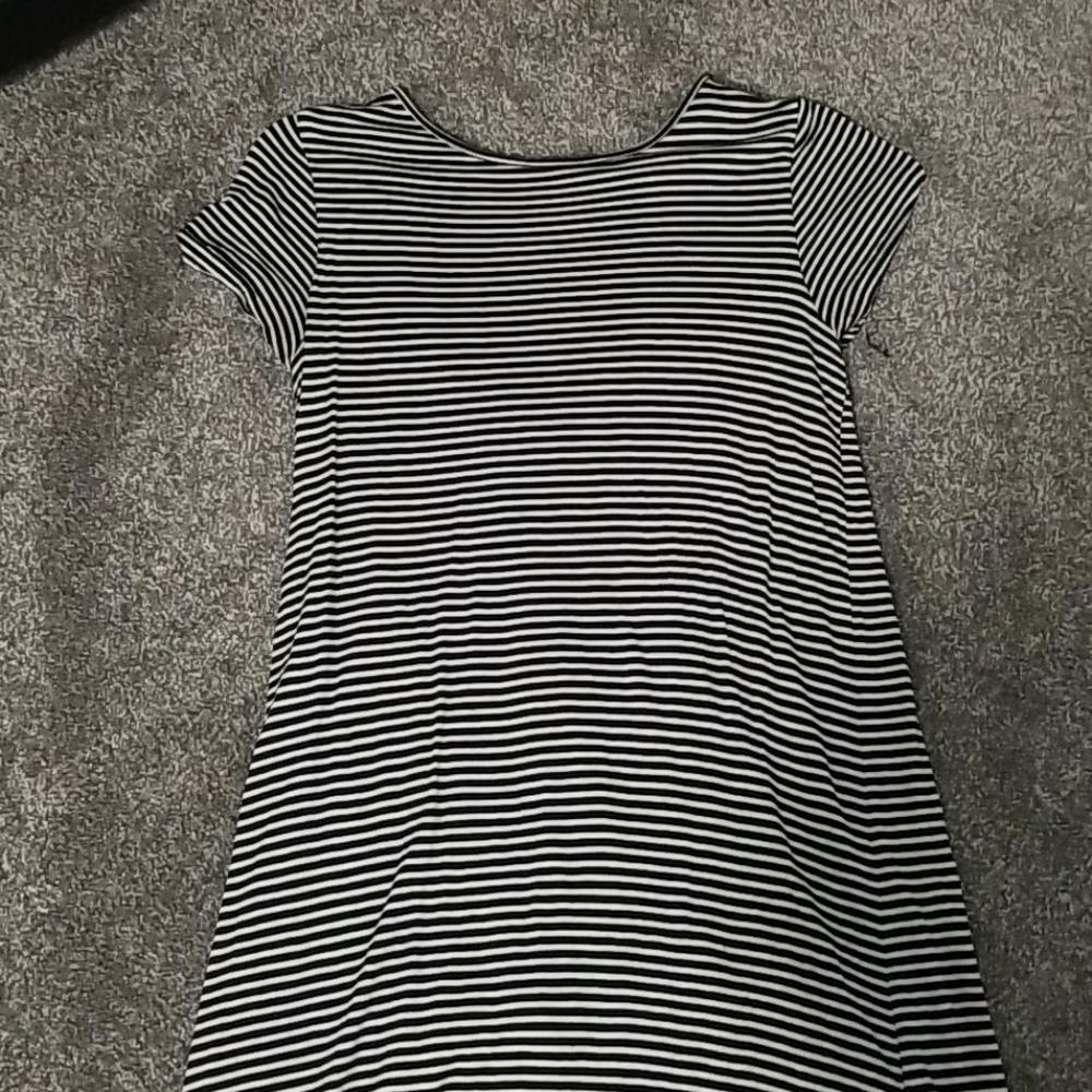 Striped t-shirt dress